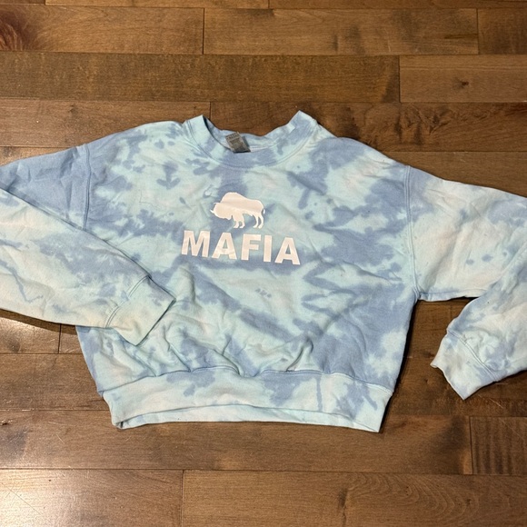 NFL Tops - Buffalo Bills Tie-Dye Cropped Crewneck